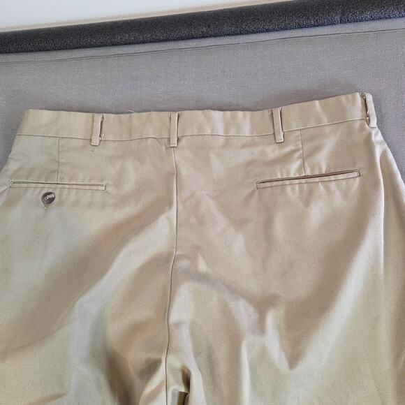 Knightsbridge Menswear Slacks Men’s 37x26 Khaki USA Cotton Blend 38x30 - Picture 11 of 12
